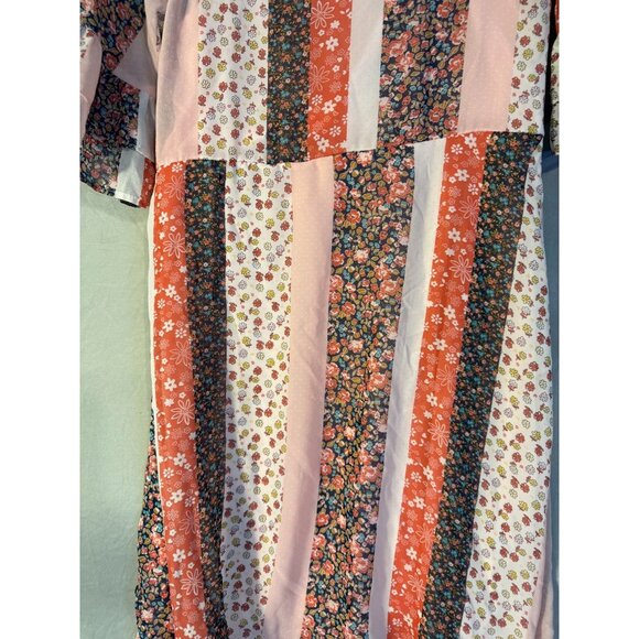 Girls XXL 18 Floral Dress Fit & Flare Midi Sweet Girlie Boho Vibes Wonder Nation - Picture 2 of 2